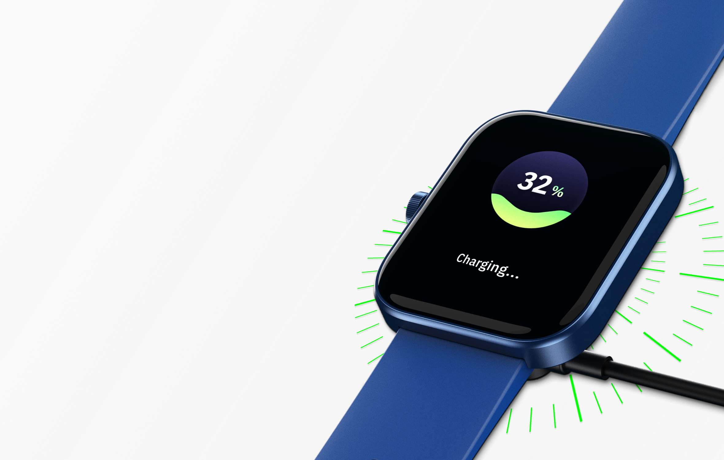 Smart charging option in Model E smart watch