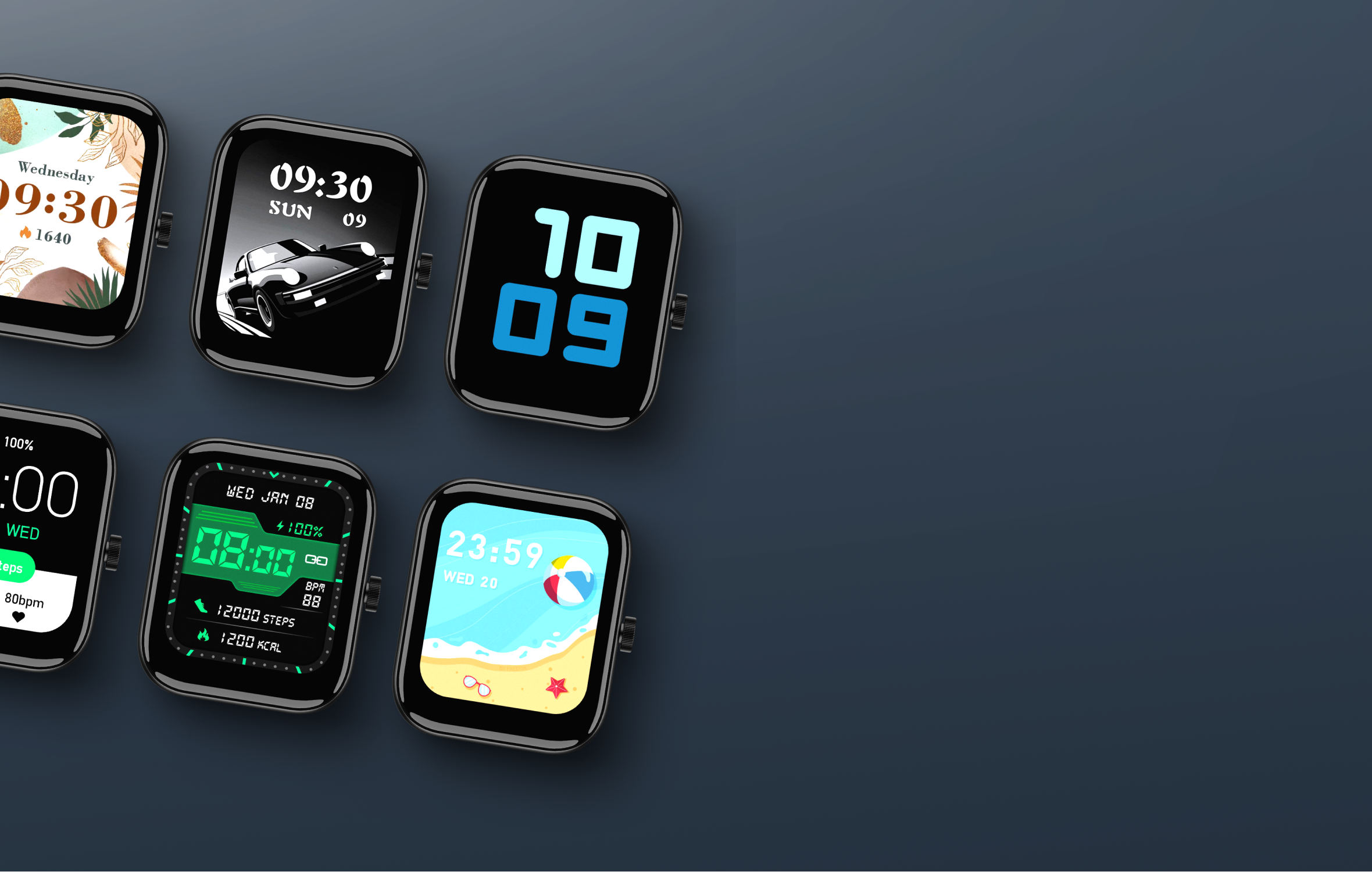 50+ cloud watch faces in Model E