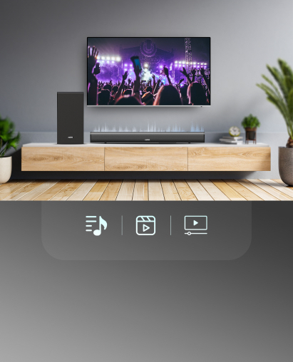Soundbar Fort 200 entertainment view