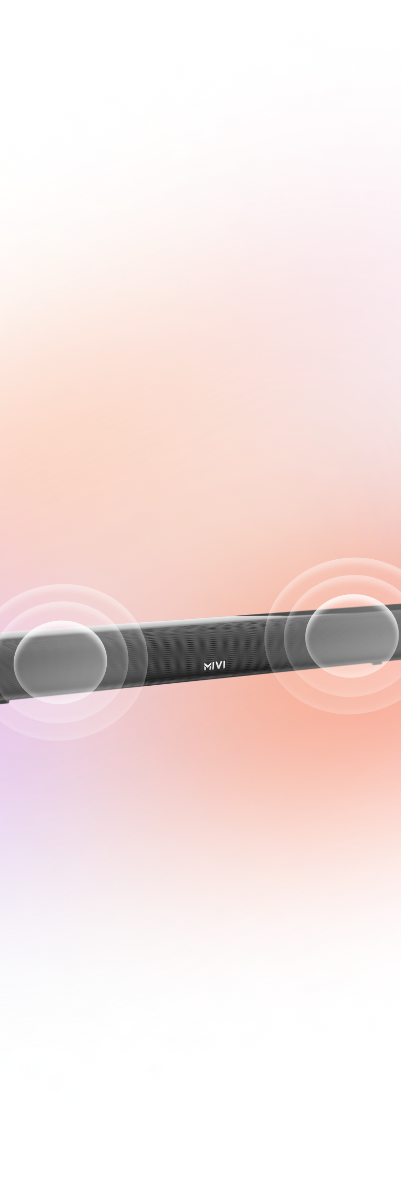 Fort 16 soundbar with dedicated subwoofer