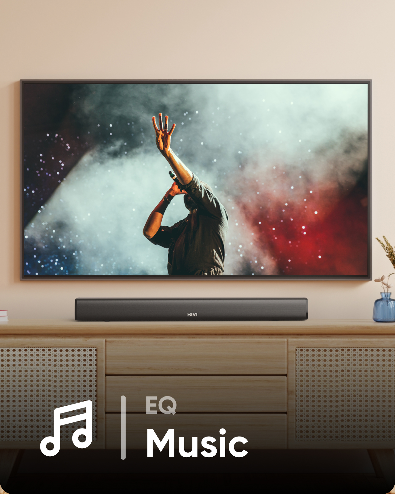 Soundbar F 60 at entertainment place